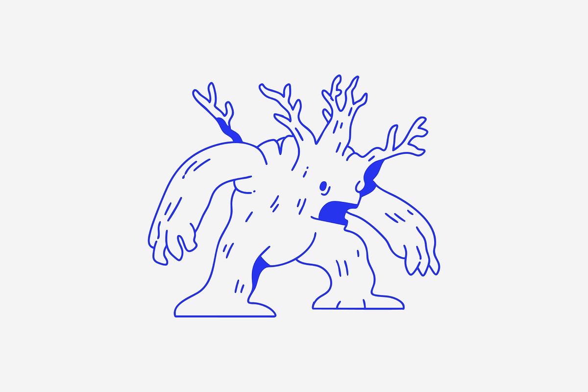 Fantasy Forest Monster Character, an Object Illustration by Danil Polshin
