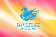 Duck-Swan Elegance Logo, a Branding & Logo Template by erikadesign (Thumbnail 1 of 3)