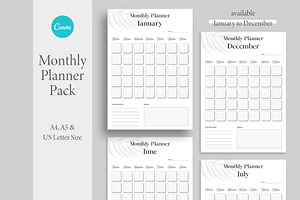 Monthly Planner Pack