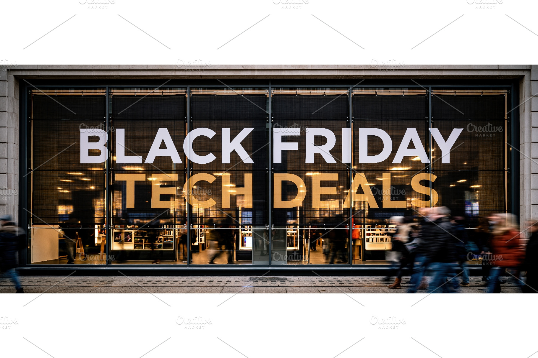 Black Friday Tech Deals Store Window, a Technology Photo by piter.goskov
