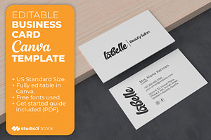 Salon Owner Business Card Template, a Business Card Template by Studio3 Stock