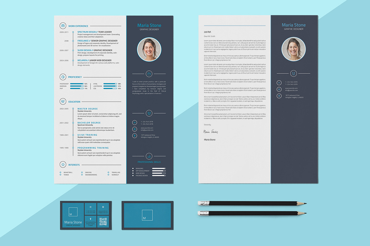 Resume / CV - Maria, a Resume Template by 3Angle (Photo 3 of 5)