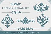 Vintage Damask Ornaments, a Decorative Illustration by Solana (Thumbnail 1 of 3)