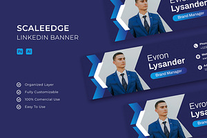 Scaleedge - LinkedIn Banner, a Social Media Template by Esensifiksi.studio