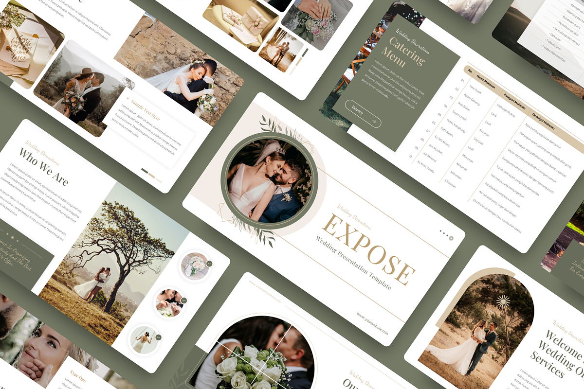 Expose - Wedding Google Slide, a Presentation Template by YossyOneStd (Photo 1 of 6)