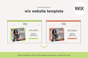 Retro Wix Website Template