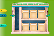 Game wooden store windows set, a Templates & Theme by julia_musdotter (Thumbnail 9 of 21)