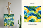 Terra Futura Seamless Patterns, a Pattern Graphic by Anna Design Studio (Thumbnail 6 of 7)