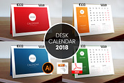 2018 Desk Calendar template, a Stationery Template by graphicbox (Thumbnail 1 of 6)