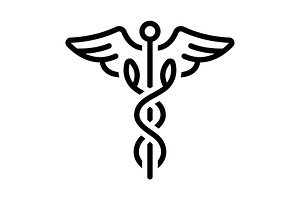 Medical Clinic Black Icon