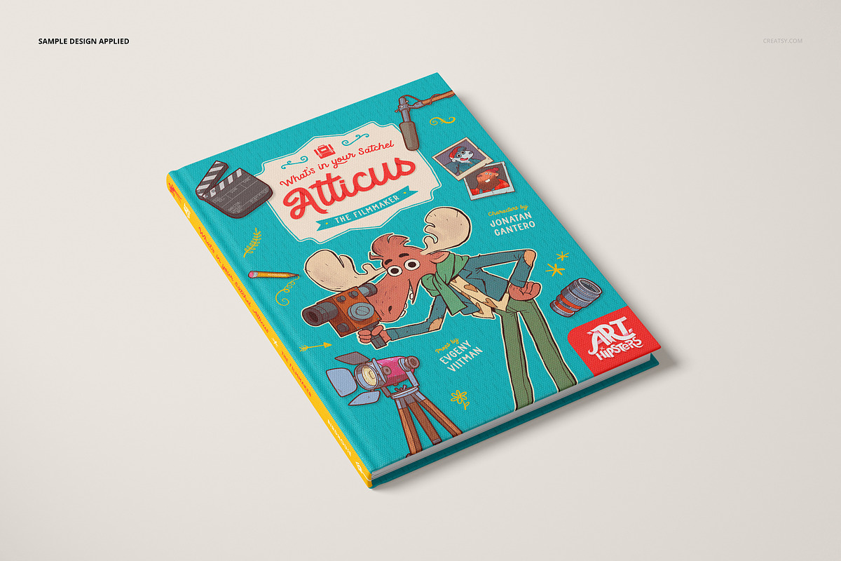 Buckram Hardcover Book Mockup, a Books & Magazine Mockup by creatsy5 (Photo 5 of 23)