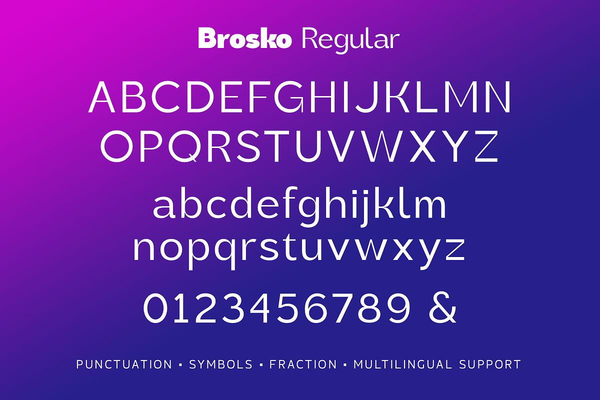 Brosko, a Sans Serif Font by Larin Type Co. (Photo 10 of 10)