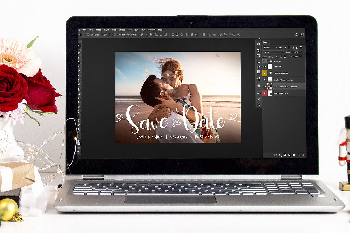 Save The Date Photo Card Template, an Invitation Template by Nifty Template Studio (Photo 5 of 6)