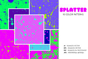 Splatter Spray Seamless Patterns, a Pattern Graphic by Pulpixel Design (Thumbnail 2 of 10)