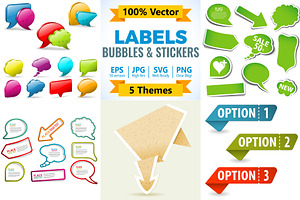 Speech Bubbles, Social Media Sticker, a Decorative Illustration by TAlex