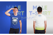 Male T-Shirt PSD Mockups Vol3, a Shirt Mockup by Hi, Mock-Up! (Thumbnail 6 of 10)