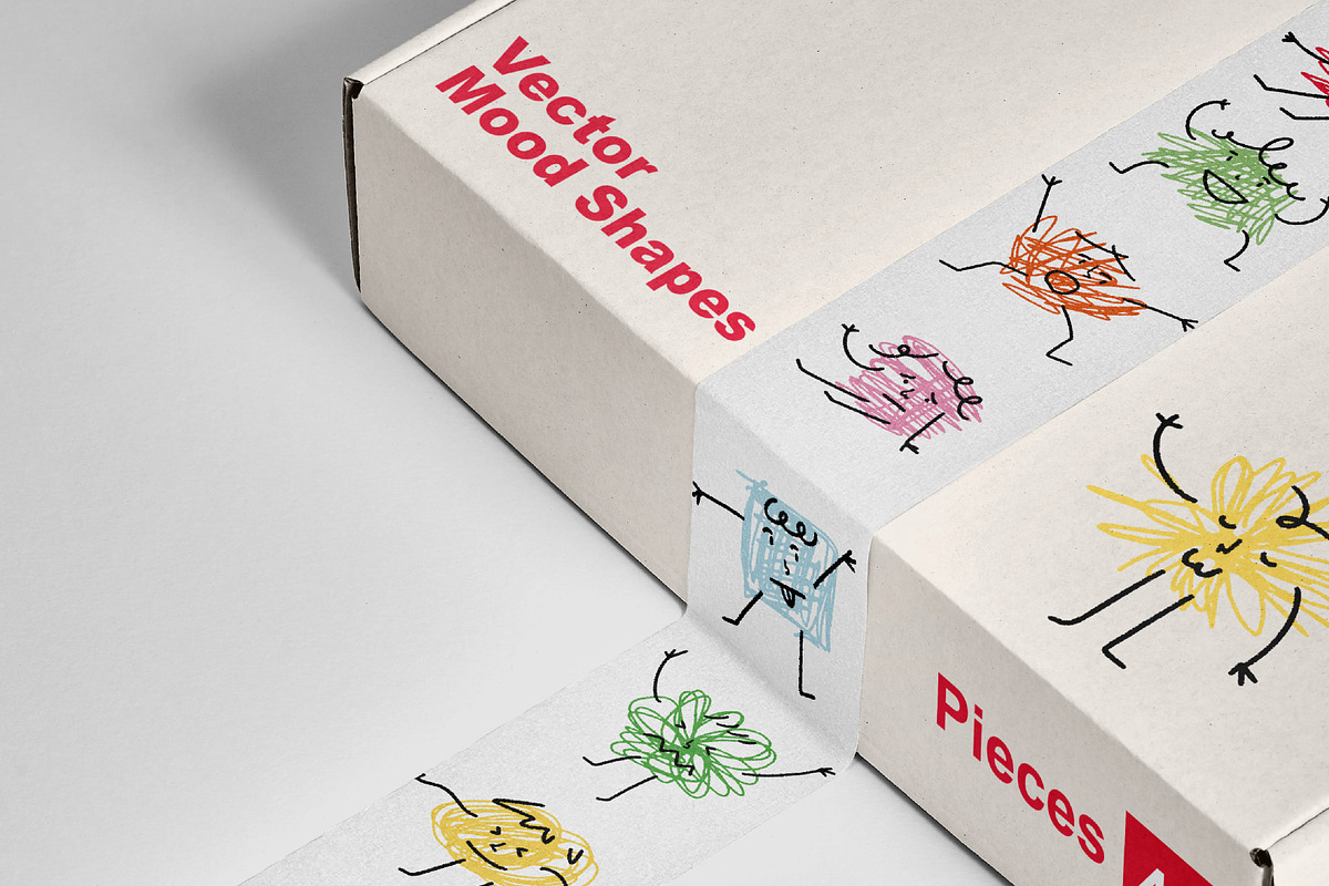Vector Mood Shapes – 40 Pieces, an Object Graphic by DreamoraArt (Photo 7 of 9)