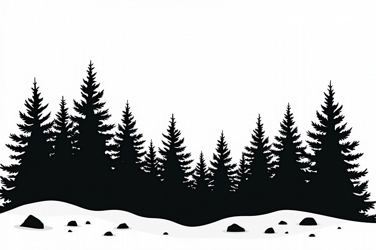 Pine Forest Silhouette Bundle, an Object Graphic by balal (Photo 3 of 16)