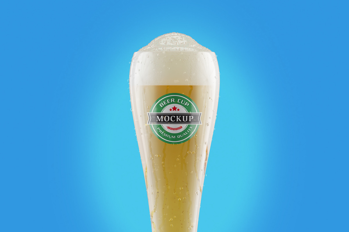 Realistic Beer Cup Mock-up, a Print Template by Propex (Photo 5 of 14)
