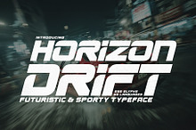Horizon Drift - Sporty Race Font