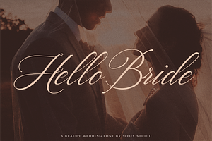 Hello Bride Fonts Wedding Fonts