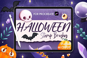 Halloween Procreate Stamp Brushes