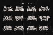 Forsaken Mutation | Death Metal Font, a Symbol Font by Masyafi Studio (Thumbnail 9 of 9)