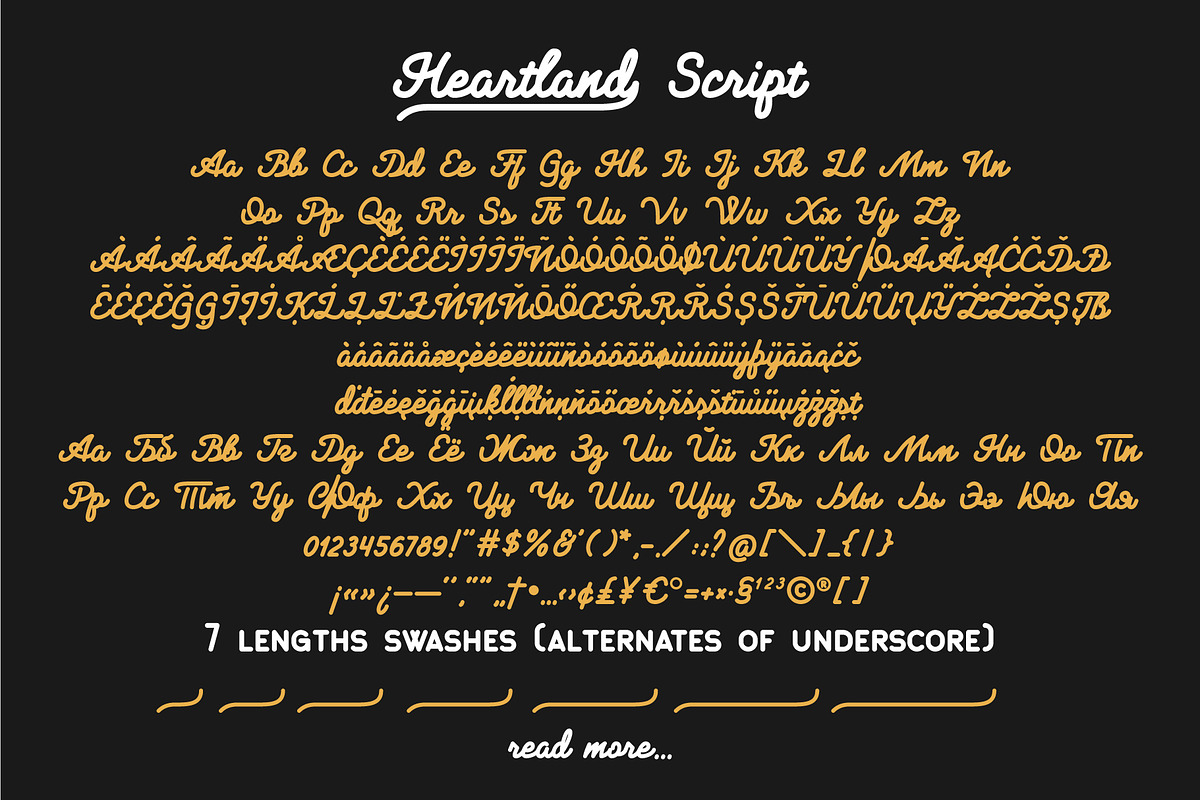 Heartland font trio preview 8