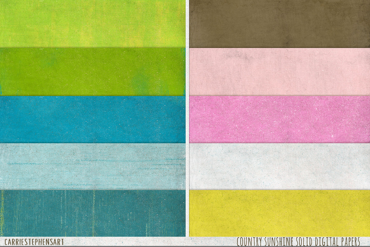 Country Sunshine Solid Digital Paper preview 5
