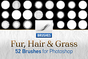 Fur, Hair and Grass Brushes, a Brush Add-On by Creative Graphics (Thumbnail 1 of 6)