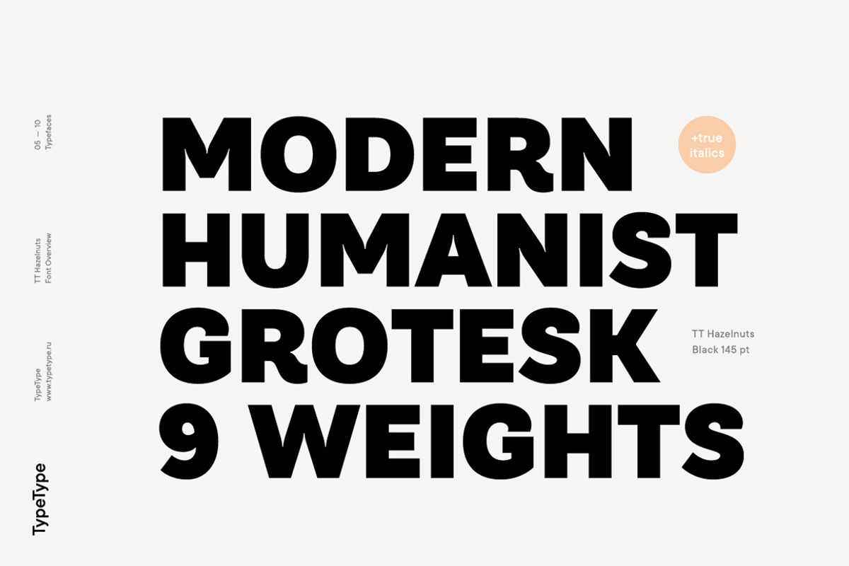 TT Hazelnuts, a Sans Serif Font by TypeType (Photo 5 of 11)