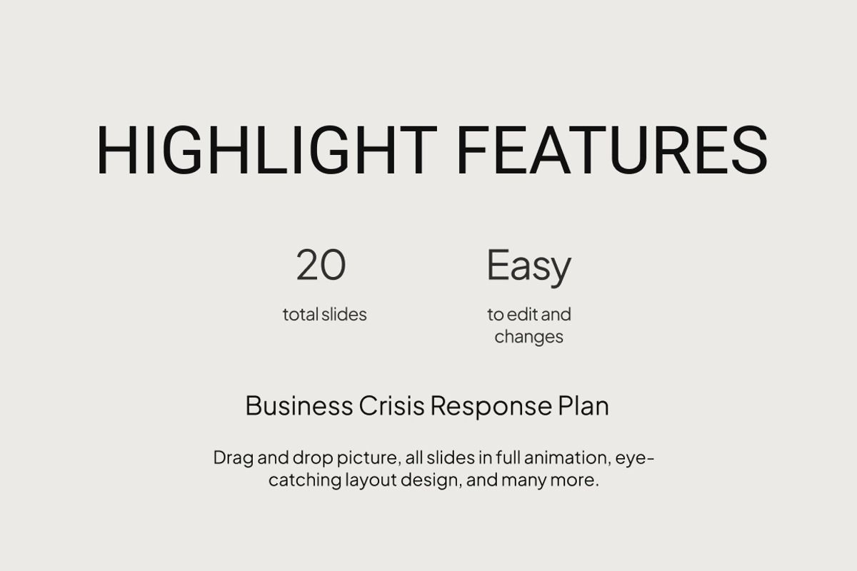 Business Crisis Response Plan, a Presentation Template by Loin Studio (Photo 2 of 4)