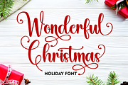 Wonderful Christmas Font, a Script Font by Coco Bloom (Thumbnail 10 of 10)