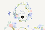 Hand-Painted Spring Floral Meadow, a Decorative Illustration by Lana Elanor (Thumbnail 8 of 16)