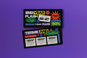 Black End Year Flash Sale Voucher, a Card Template by graphicook (Thumbnail 2 of 6)