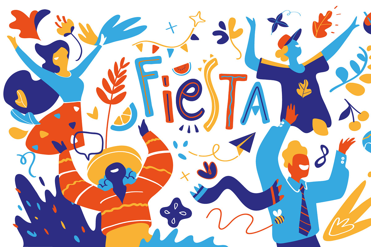 Fiesta Forever, a Person Illustration by Hurcastock! (Photo 12 of 14)