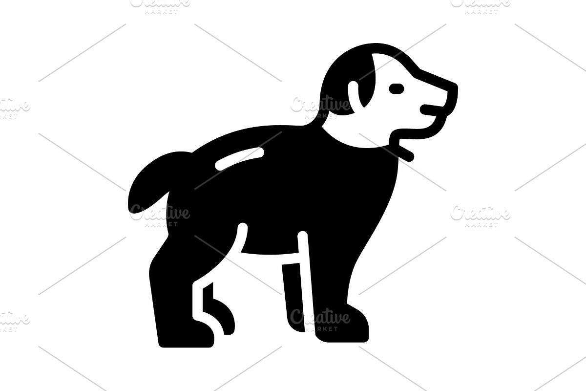 Dog pup solid icon, a Solid Icon by Creative priyanka
