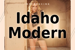 Idaho Modern Sans Serif New Font