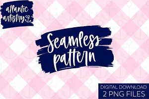 Pink gingham seamless pattern
