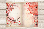 Cherry Blossom Junk Journal Pages, a Person Illustration by GlamArtZhanna (Thumbnail 8 of 10)
