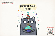 Cat and Animals Funny Birthday PNG, a Graphic by GlitterCraft (Thumbnail 71 of 101)