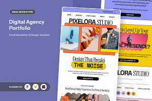 Creative Agency Showcase Newsletter, a Landing Page Template by twinstd