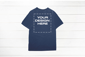 True Navy Comfort Colors Mockup Back