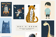 BOY'S ROOM NURSERY PRINTS, a Background Graphic by Lana Elanor (Thumbnail 6 of 11)