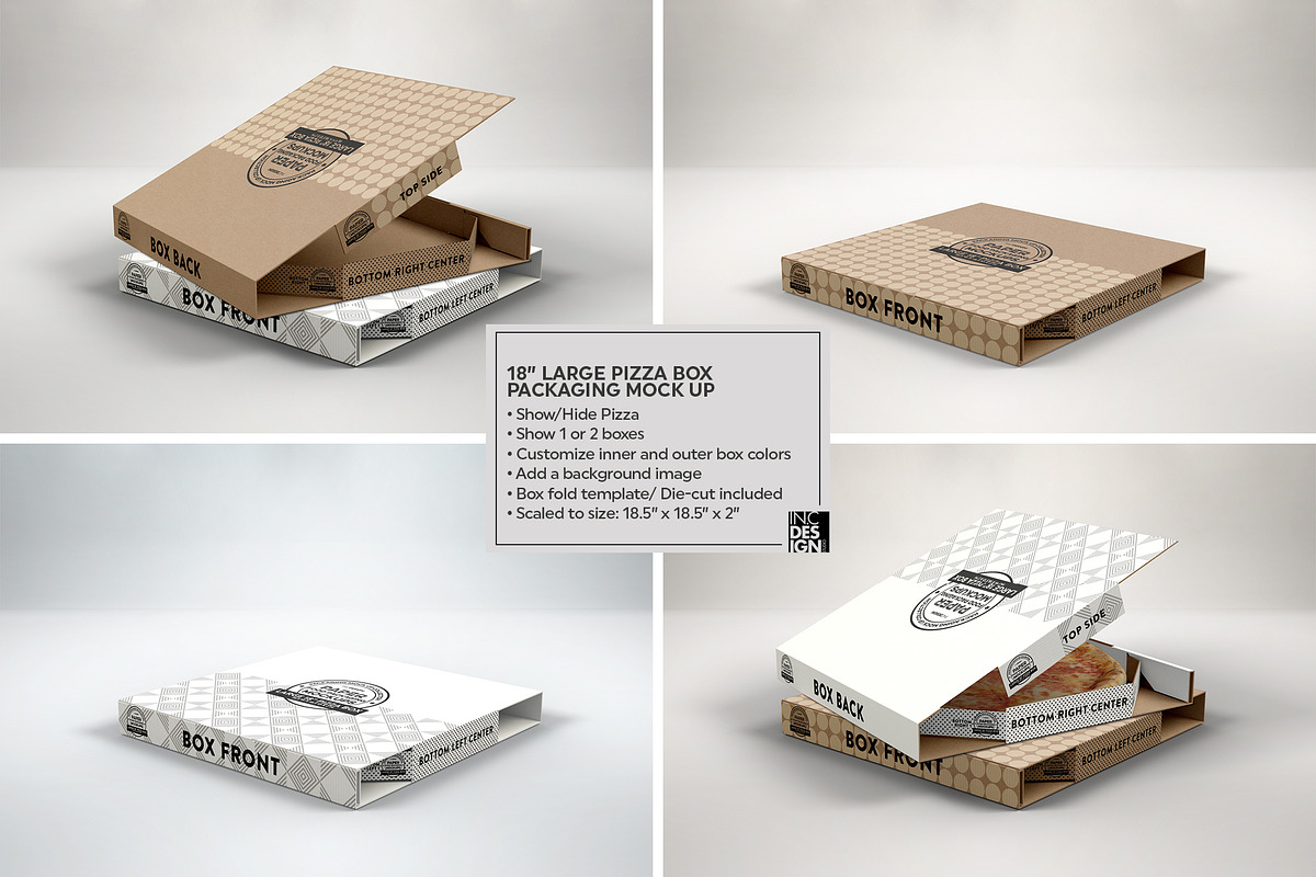VOL.4: Food Box Packaging Mockups, a Packaging Mockup by INCDesign (Photo 11 of 21)
