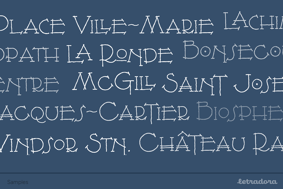 Montreal Architect, a Handwritten Font by Letradora (Photo 4 of 10)