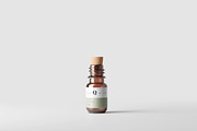 Amber Glass Bottle With Cork Mockup, a Cups & Container Mockup by pmvch (Thumbnail 1 of 10)
