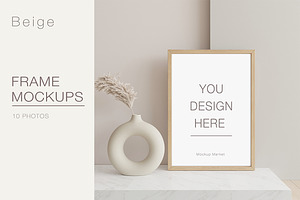 Frame Mockup Kit Beige