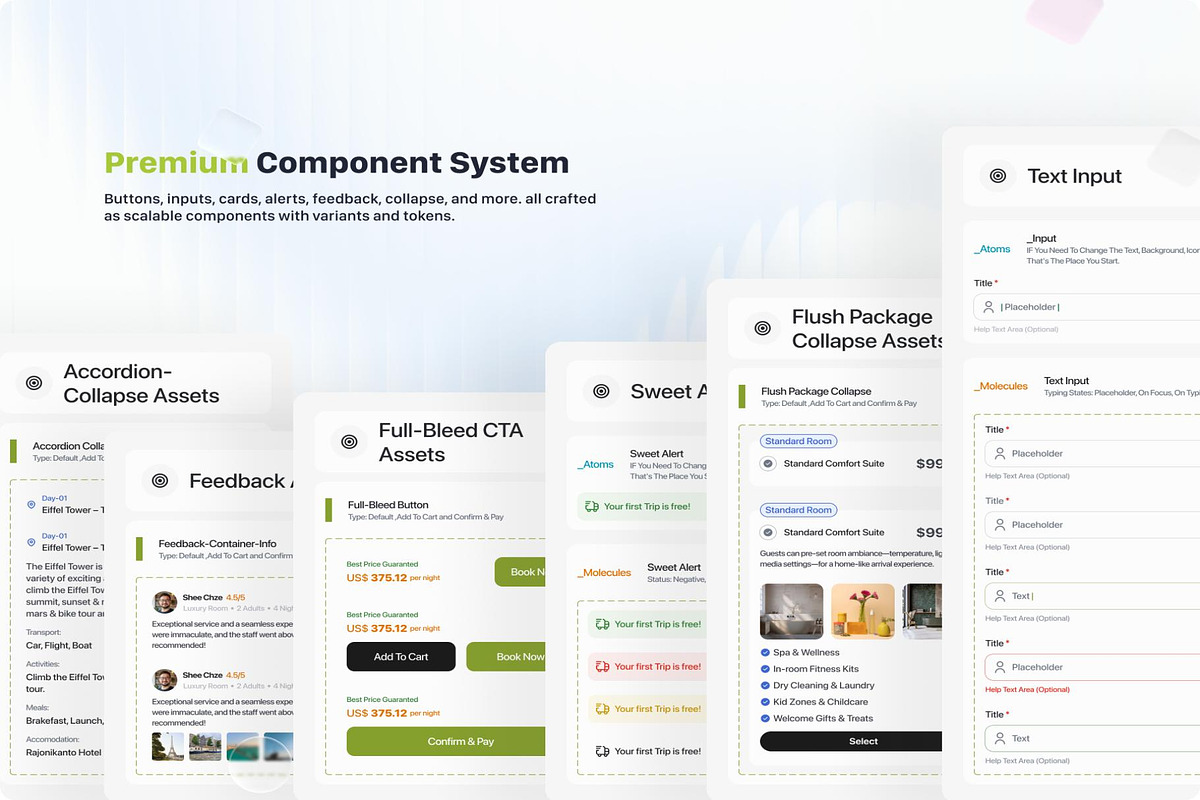 Ultimate Travel & Booking App UI Kit, an UI Kit Template by Creative Perspective (Photo 5 of 8)