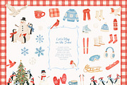 Let's Play In The Snow Collection, an Animal Illustration by PeDe Designs (Thumbnail 5 of 9)